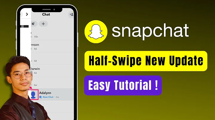 How to Half Swipe on Snapchat New Update !