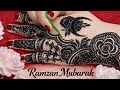 Very beautiful and stylish ramzan mubarak menhdi design for back hand #hennadesigns #mehndi 