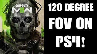 How To Adjust Edit Increase FOV Field Of View COD MWII Modern Warfare 2 2022,120 Degree PS4 Gameplay