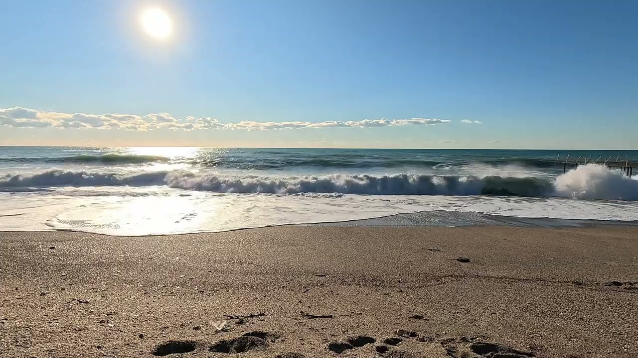 Peaceful Ocean Waves | Beach Sounds for Tranquility