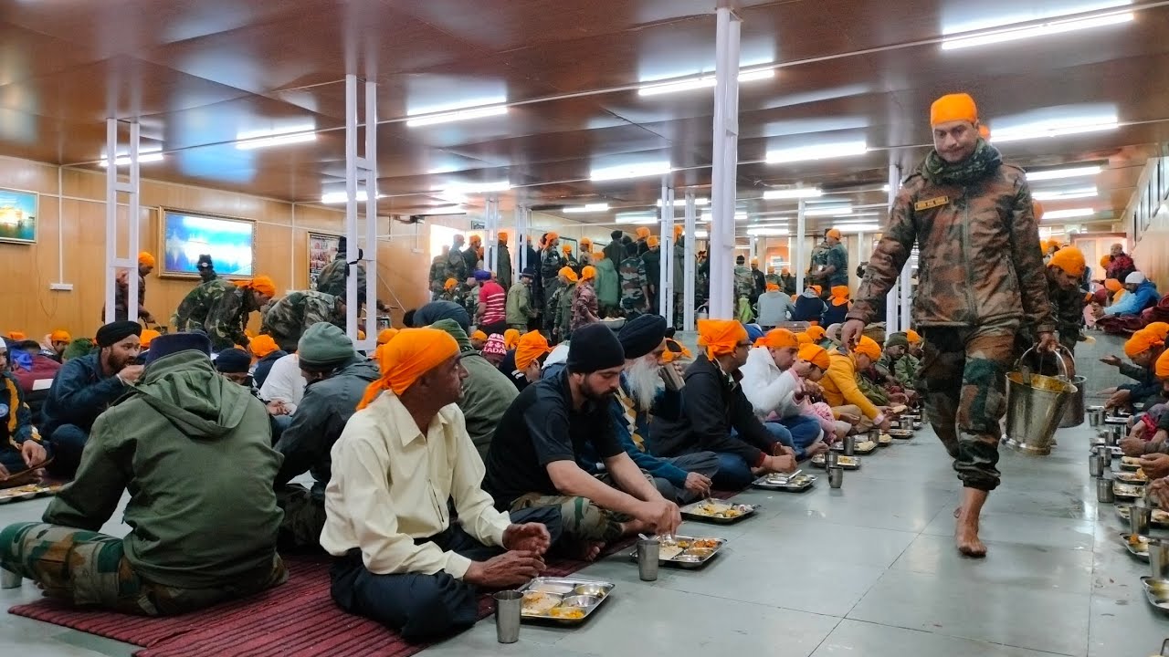 Langar by Indian army at Gurudwara Shri Pathar Sahib Leh Ladakh goldentemple lehladakh YouTube