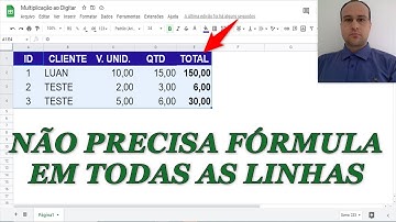 Fórmula ArrayFormula para MULTIPLICAR ao Digitar na Planilha Google