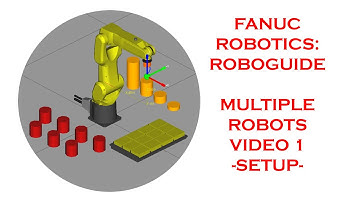MULTIPLE ROBOTS IN FANUCS ROBOGUIDE VIDEO 1