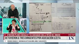 Detuvieron a tres dirigentes por asociación ilícita;  'Chocolates planeros'