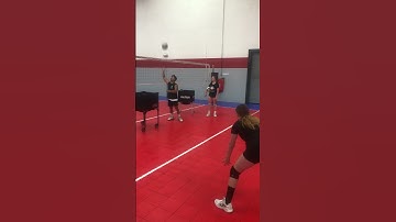 Volleyball Drills For Digging Izzy Digging Kenny Consistently To The Target