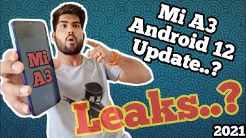 Mi a3 android 12 update..? | Android 12 features leaks | Android 12 Update date 2021 | Techqee Emmi