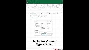 Auto Fill Serial Numbers in Excel Quickly | Microsoft Excel ⏩