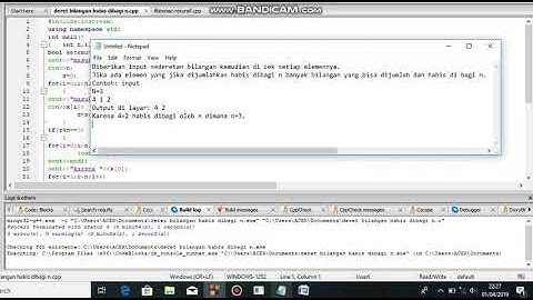 Program c++ hitung elemen yang habis dibagi n banyak bilangan yang bisa dijumlah dan habis dibagi n.