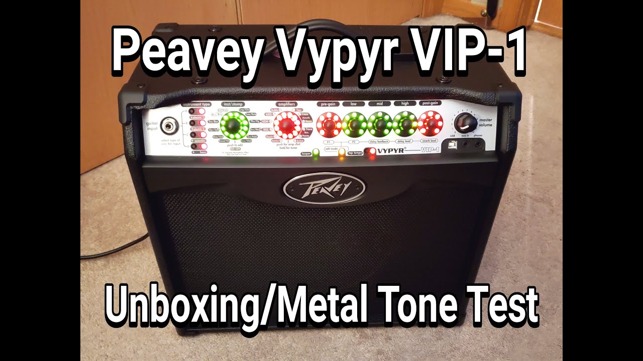 Peavey Vypyr VIP-1 Unbox | Best Tone Test for METAL (20-watt 8 