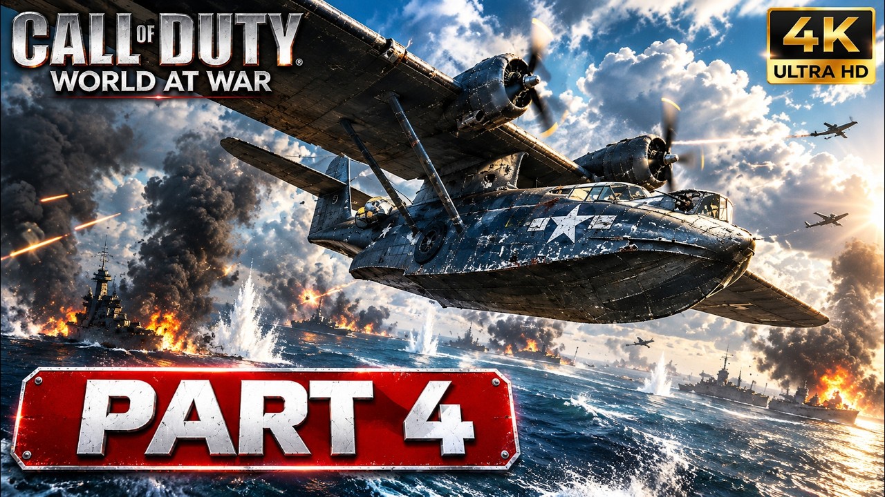 Call of Duty: World at War (2008) Gameplay Walkthrough Campaign - Part 4 - No Commentary (4K)