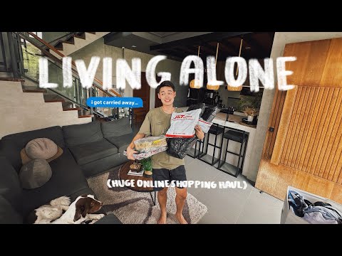 Living Alone Diaries: Huge Package Unboxing + Haul, Visiting Our Old House, & Laundry Area Update 🍃