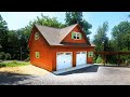 Bright two story twocar garage tour  this n that amish outlet