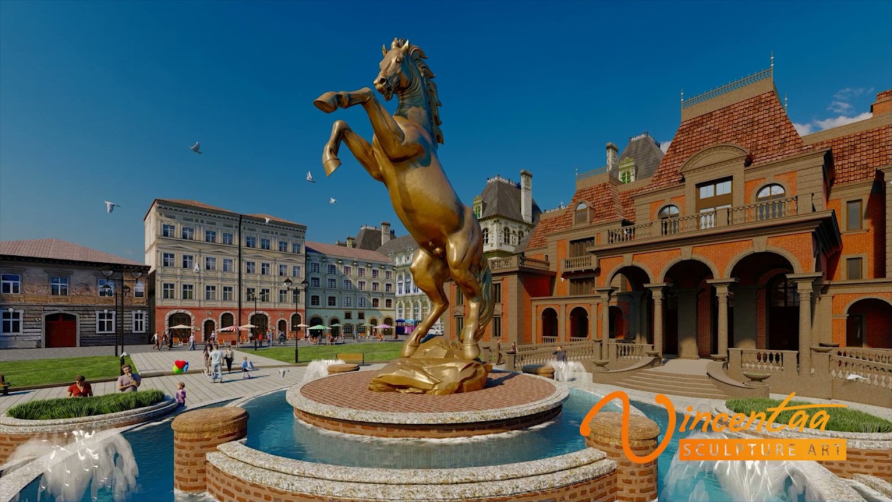 Rearing Bronze Horse Statue - Life Size / Large Size - Custom Service