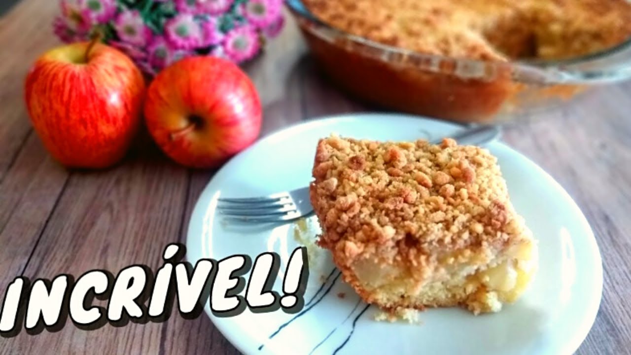 CUCA DE MAÇÃ COM FAROFA CROCANTE IRRESISTÍVEL  I  COZINHA SEM FRONTEIRAS