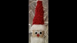 Santa Christmas ornament / decoration using plastic silverware