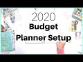 2020 Budget Planner Setup | Budget With Me | Erin Condren Deluxe Monthly Planner