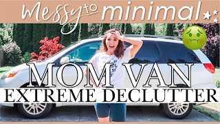 VAN EXTREME DECLUTTER 🚘Messy To Minimal TOTAL TRANSFORMATION | Minimalist MOM CAR TOUR ORGANIZATION