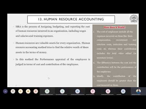 Human Resource Accounting Method of Performance Appraisal