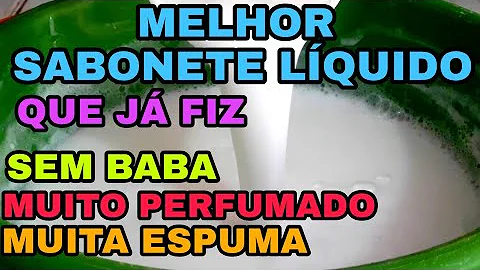 Como fazer sabonete líquido com espuma?