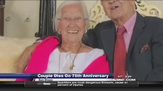 California couple dies on 75th anniversary