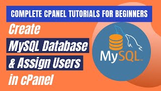 ✌️How to create MySQL Databases & Users in cPanel | PhpMyAdmin Databases and Users from cPanel🤟