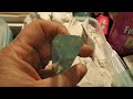 LARGE sharp hex aquamarine with lightbar and helix gem very high value