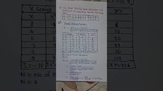 Karl Pearson's Coefficient of Correlation with direct method #correlation #biostatistics