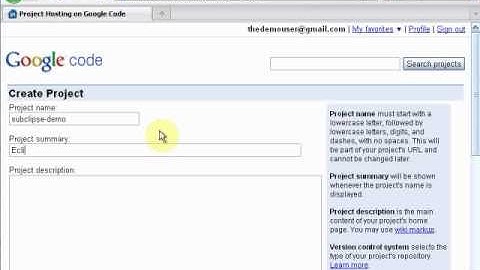 Setting up Google Code with Eclipse