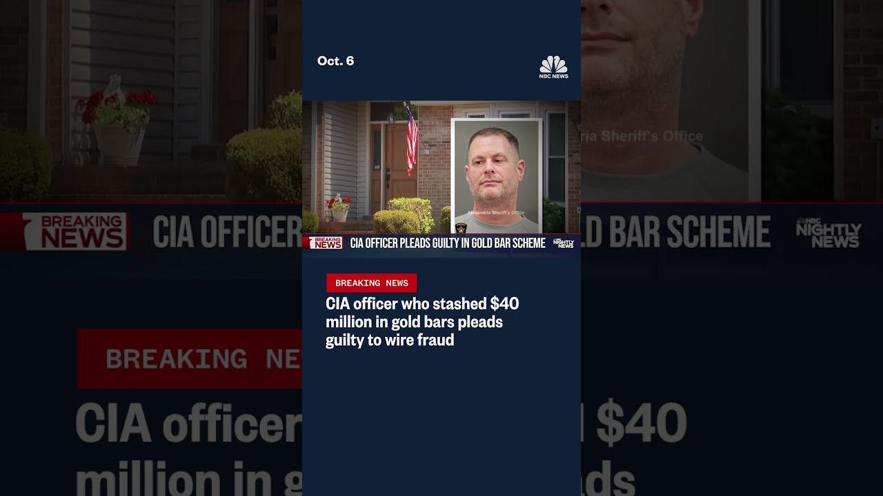 CIA officer who stashed  million in gold bars pleads guilty to wire fraud