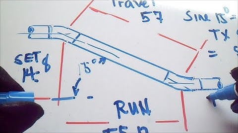 Pipefitter Job How to Find Length of Sides When the Angle is Known Set Run Travel