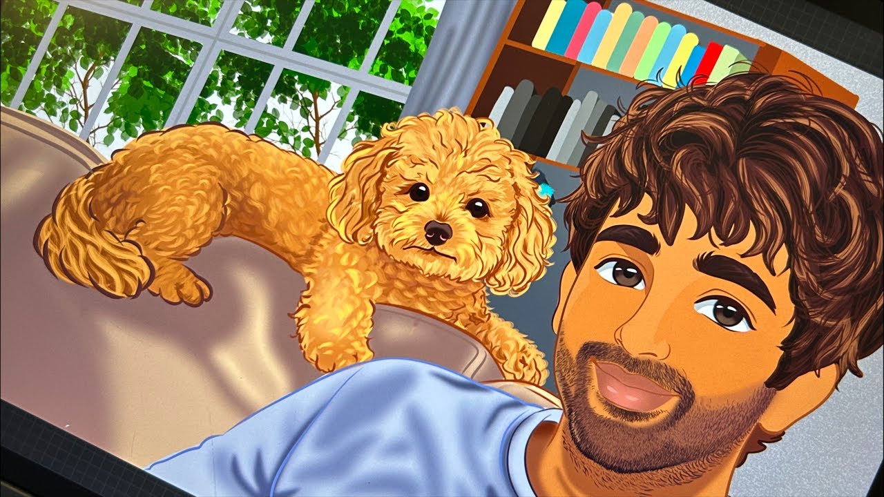 Akhil Raj Sinha is live 🔴 Digital Illustration & Reaching 1500 Rating #art #shortslive #chess