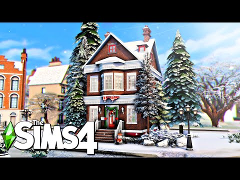 Cosy Christmas Townhouse 🎄 || The Sims 4 Speed Build