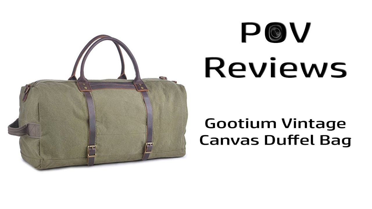Review - Gootium Canvas Duffel Bag (Army Green)