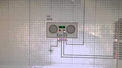 Ultrasonic range finder simulation