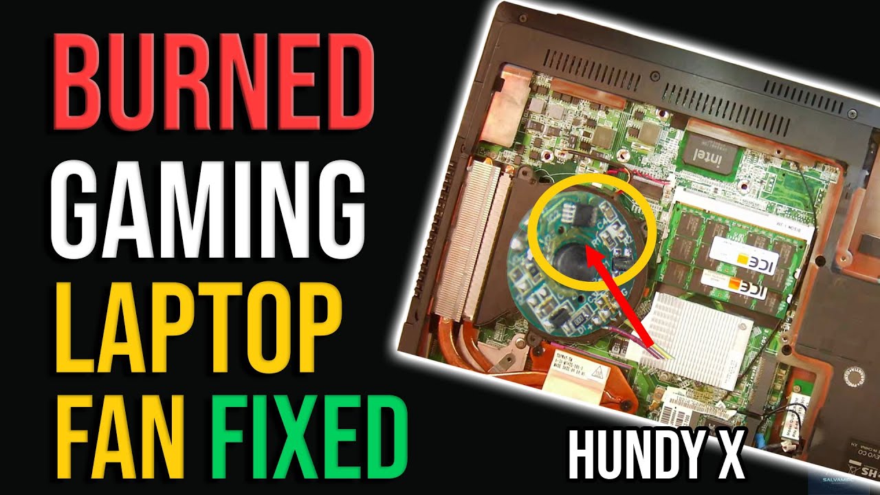 Gaming Laptop Overheating? Fan Burned? π₯ Fixing a Dead Cooling Fan by ...