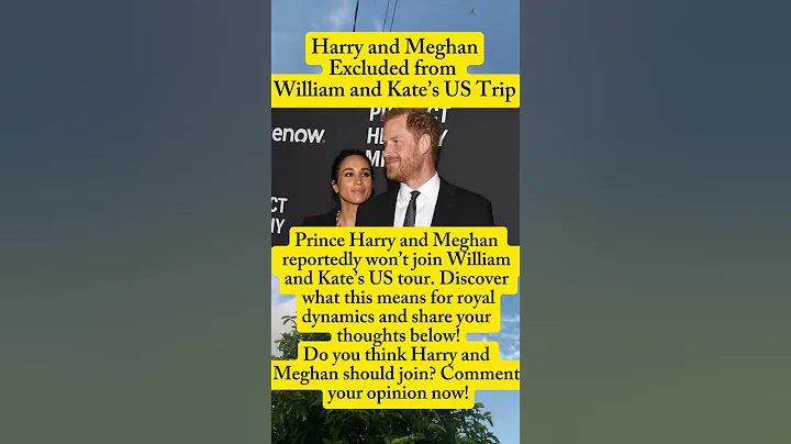 ICY SNUB! Harry & Meghan 'ICED OUT' of William and Kate’s Massive U S  Trip—The Ultimate Betrayal! �