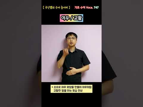 [ 기초 수어 Voca ] 747. 여우/교활 - 수화배우기 [주넌쌤의 수어놀이터]