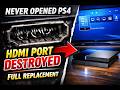 PS4 No Signal Fix Replacing a Mangled HDMI Port – Never Opened Before!!!