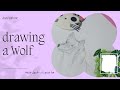 رسم سهل تعلم رسم ذئب بقلم الرصاص Drawing A Wolf Using Pencil 