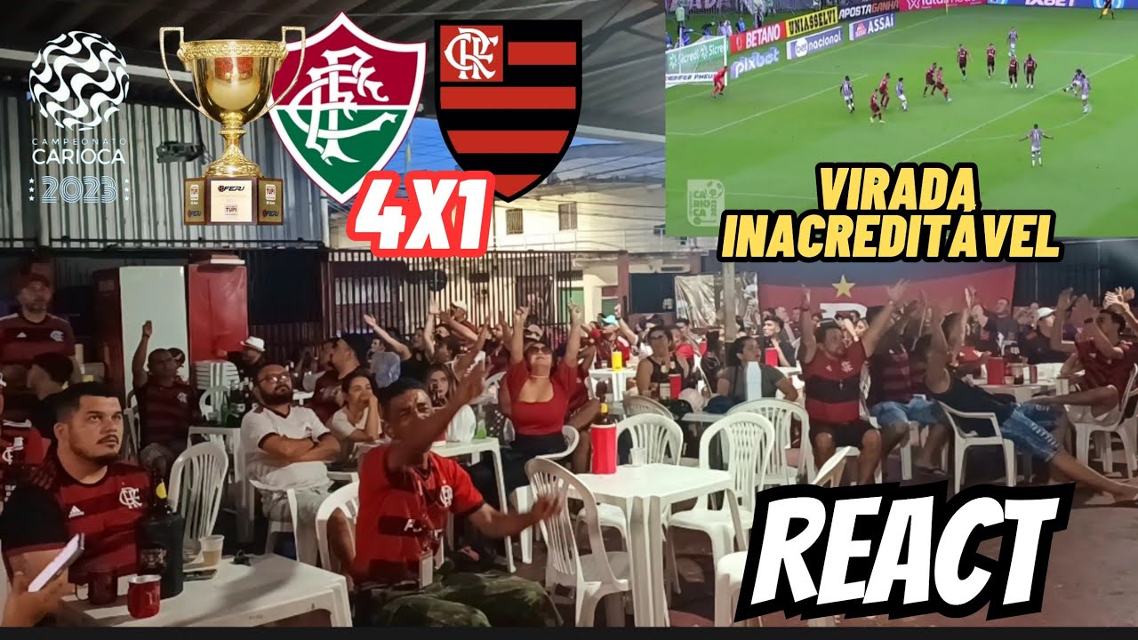 REACT FLUMINENSE 4X1 FLAMENGO FINAL DO CARIOCÃO 2023