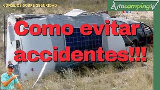 Como evitar accidentes con casas rodantes  Seguridad Vial