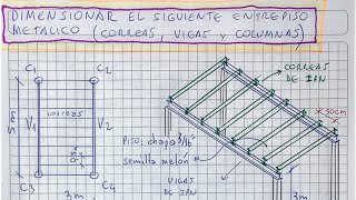 Cálculo de Entrepiso Metálico LRFD, Ej. N°4