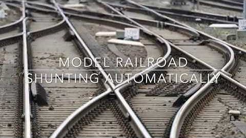 Shunting a train automatically.