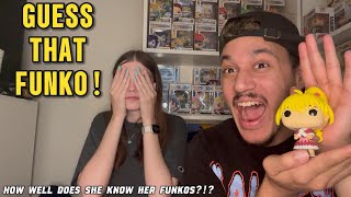 PLAYING GUESS THAT FUNKO!!! (does she know her collection?)