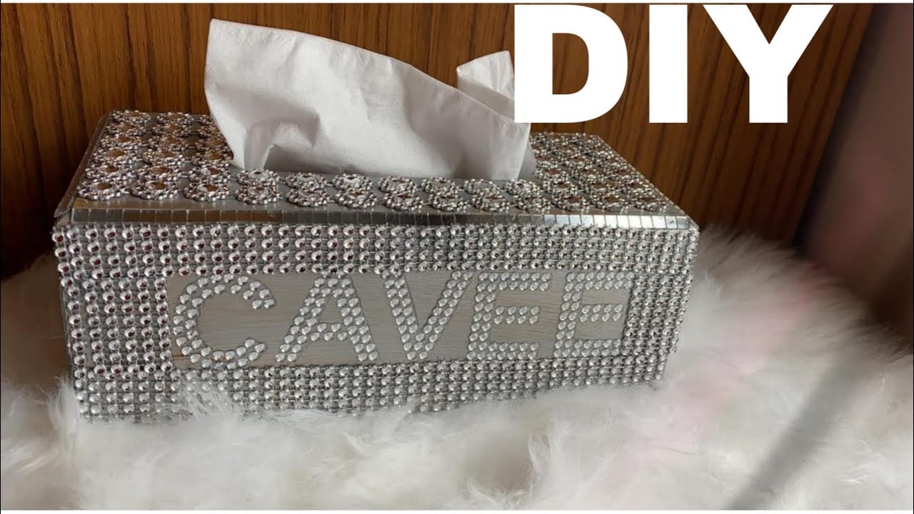 DIY TISSUE BOX //TISSUE BOX DECORATION IDEAS YouTube