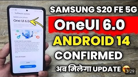 Samsung S20 FE 5G OneUI 6.0 Android 14 Official Update Confirmed 👍👍👌👌 #s20fe5g #hayaatogaminglive