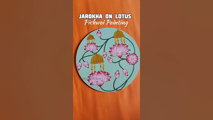 Lotus Pichwai Painting #artist #art #youtubeshorts #trendingshorts