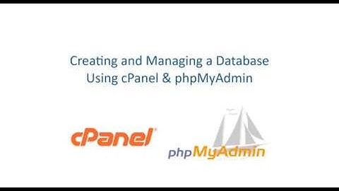 Creating and Managing a MySQL Database Using cPanel and phpMyAdmin