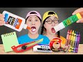 Fun Sneak Food DIY School Supplies Mukbang 학용품 먹방 DONA 도나 