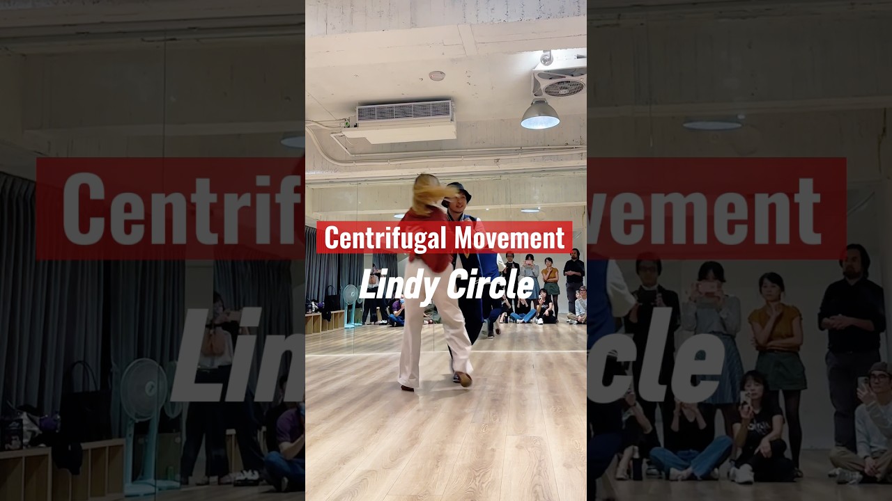 1 min quick Learn - Swing Dance🔹 Centrifugal Movement - Lindy Circle